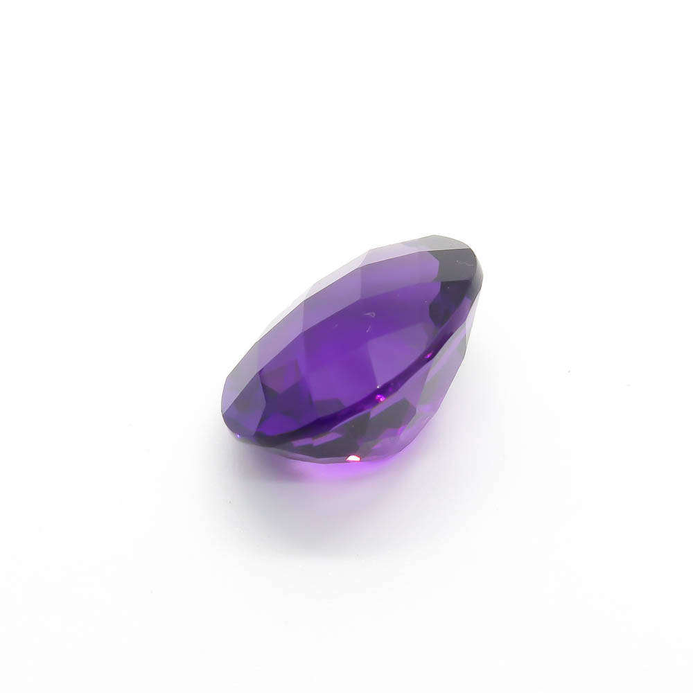 15.3 ct Amethyst Deep Violet Oval Gemstone - Natural Amethyst