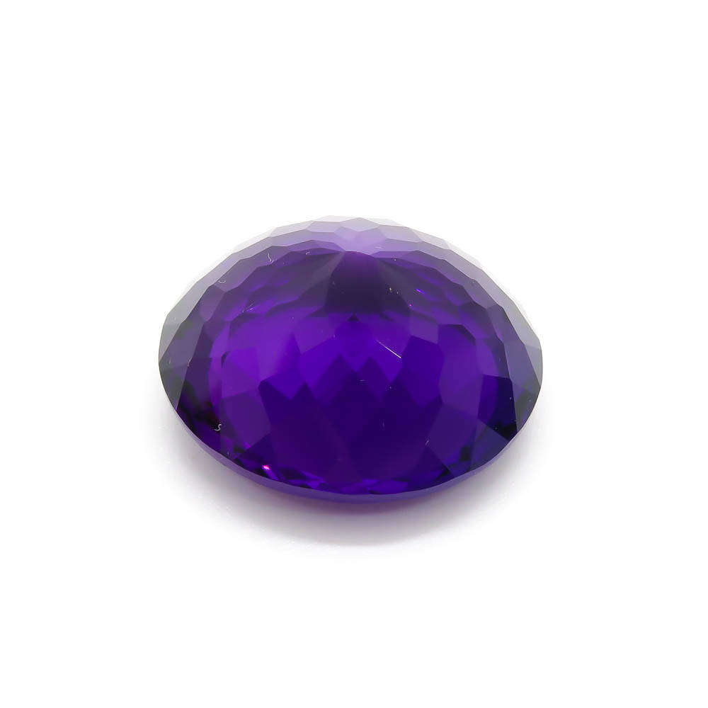 Amethyst 31.6 ct oval faceted gemstone - natural semi-precious gem