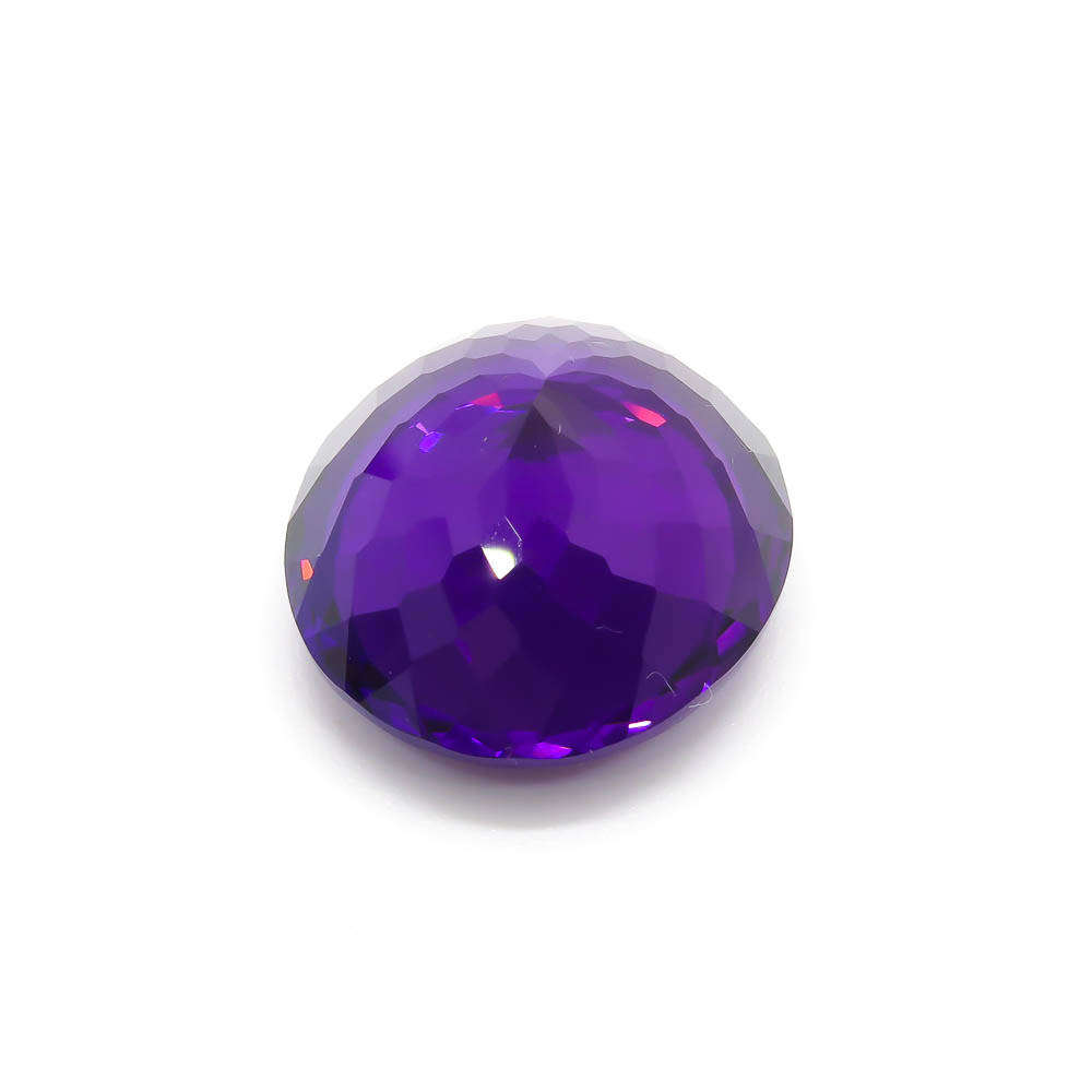 Amethyst 31.6 ct oval faceted gemstone - natural semi-precious gem