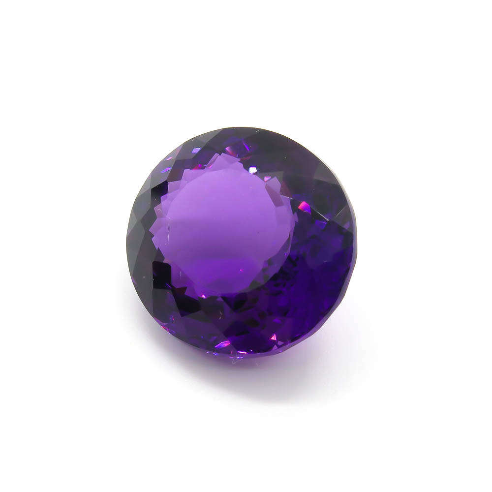 Amethyst 31.6 ct oval faceted gemstone - natural semi-precious gem
