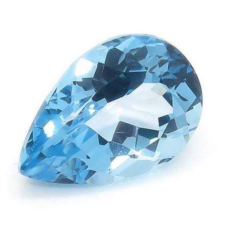 Sky Blue Topaz 5.3 ct Pear Shape - Genuine Semi-Precious Gemstone