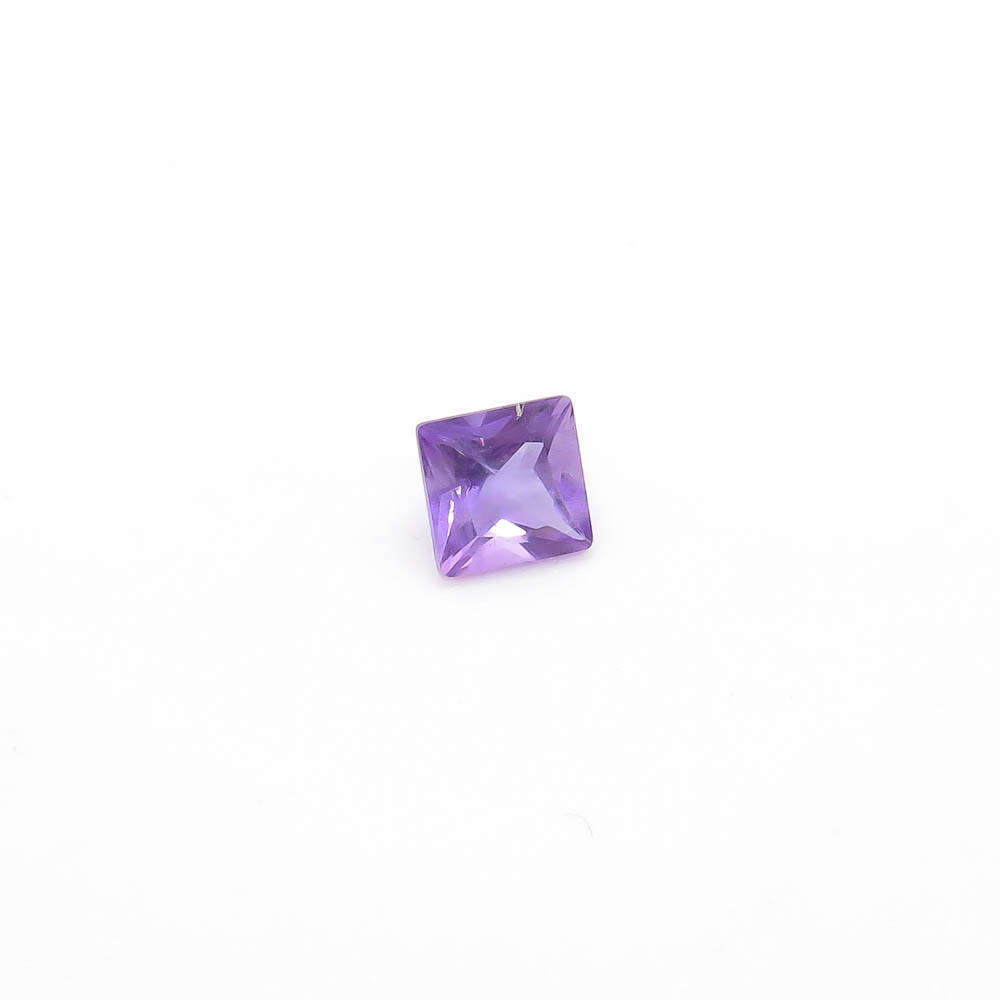 5 x 5 mm Amethyst - Medium Purple Square Gemstone