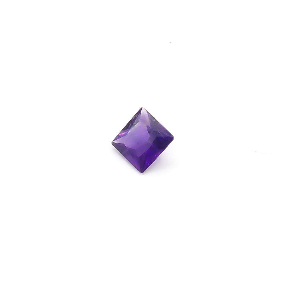 5 x 5 mm Amethyst Deep Purple Square Gemstone - Natural Amethyst