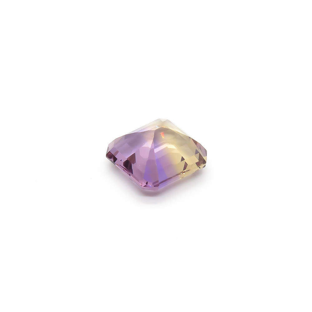 6.29ct Emerald Cut Ametrine Gemstone - Natural Semi-Precious Stone