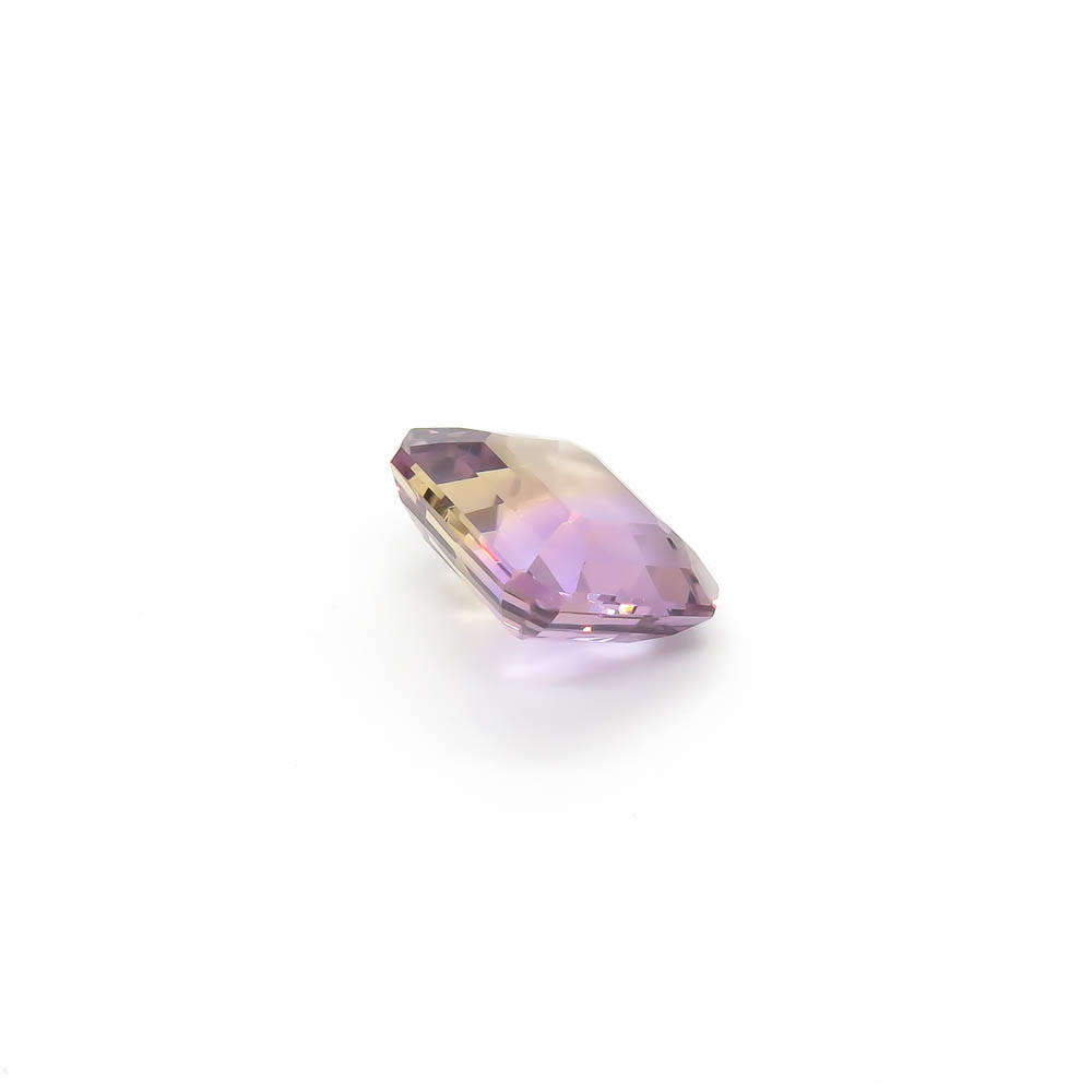 6.29ct Emerald Cut Ametrine Gemstone - Natural Semi-Precious Stone