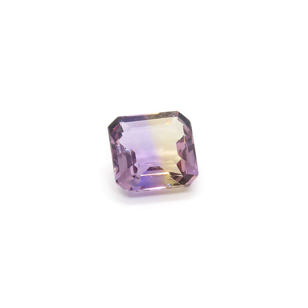 6.29ct Emerald Cut Ametrine Gemstone - Natural Semi-Precious Stone