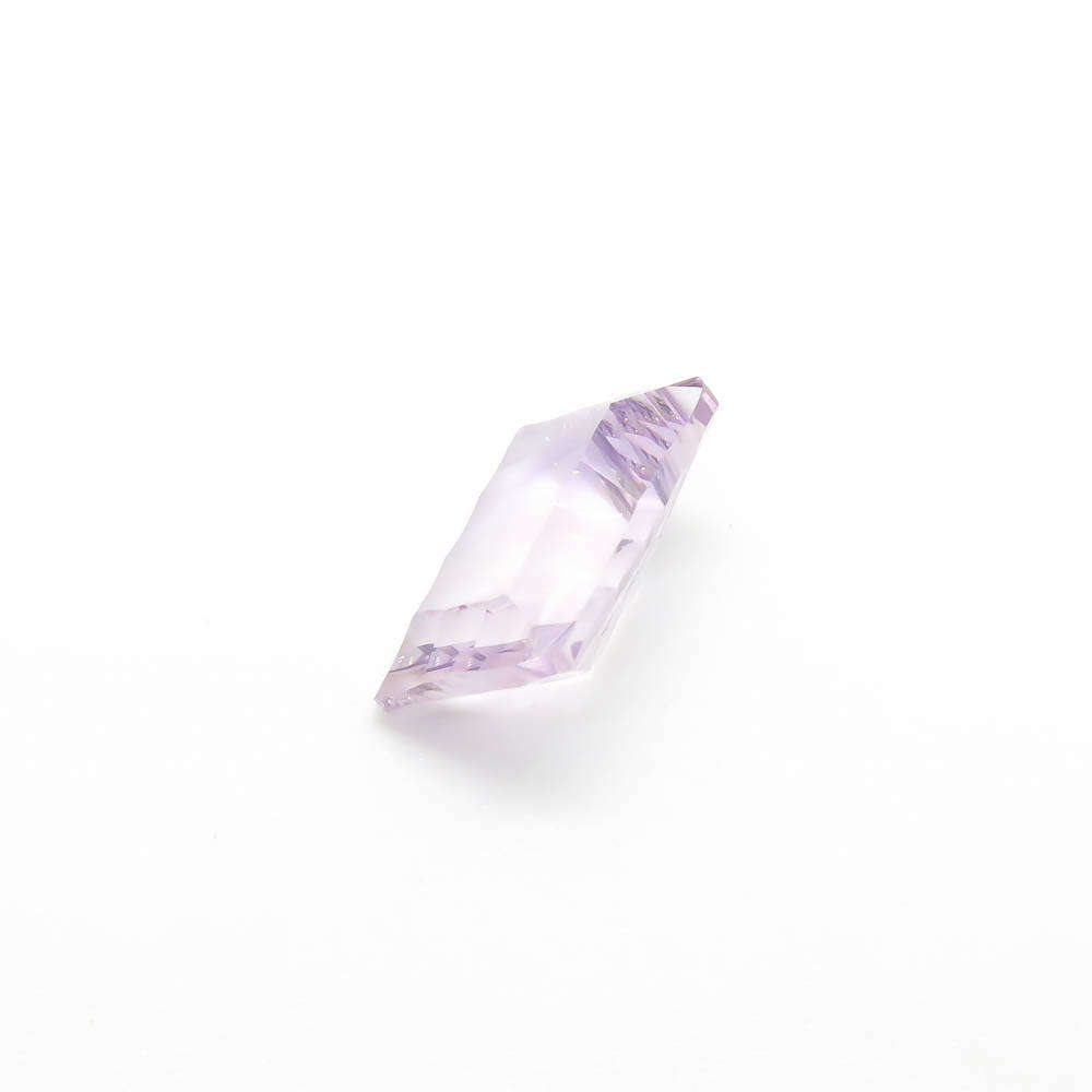 7.09 ct Amethyst Rose de France Baguette - Pale Lavender Gemstone