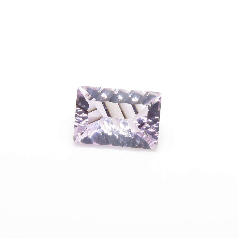 7.09 ct Amethyst Rose de France Baguette - Pale Lavender Gemstone