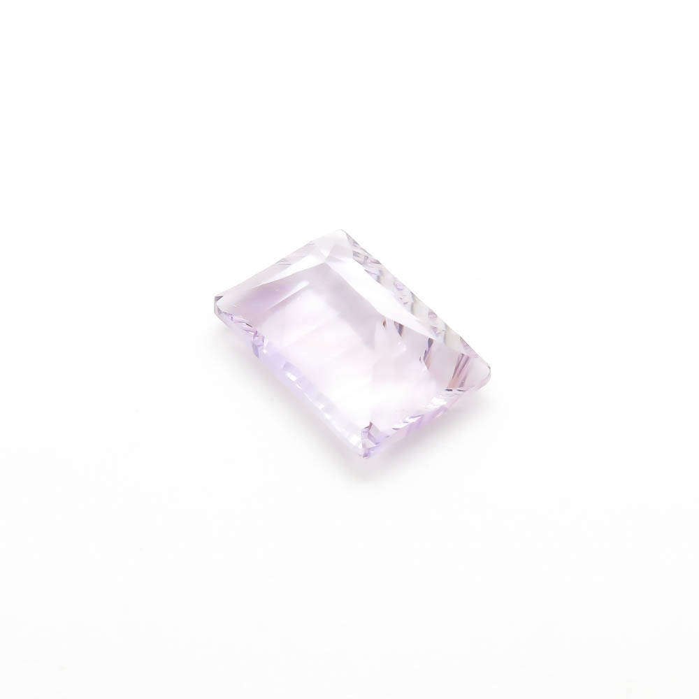 7.09 ct Amethyst Rose de France Baguette - Pale Lavender Gemstone