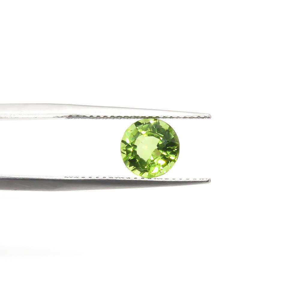1.75ct Round Peridot Gemstone - Genuine Semi-Precious Gem
