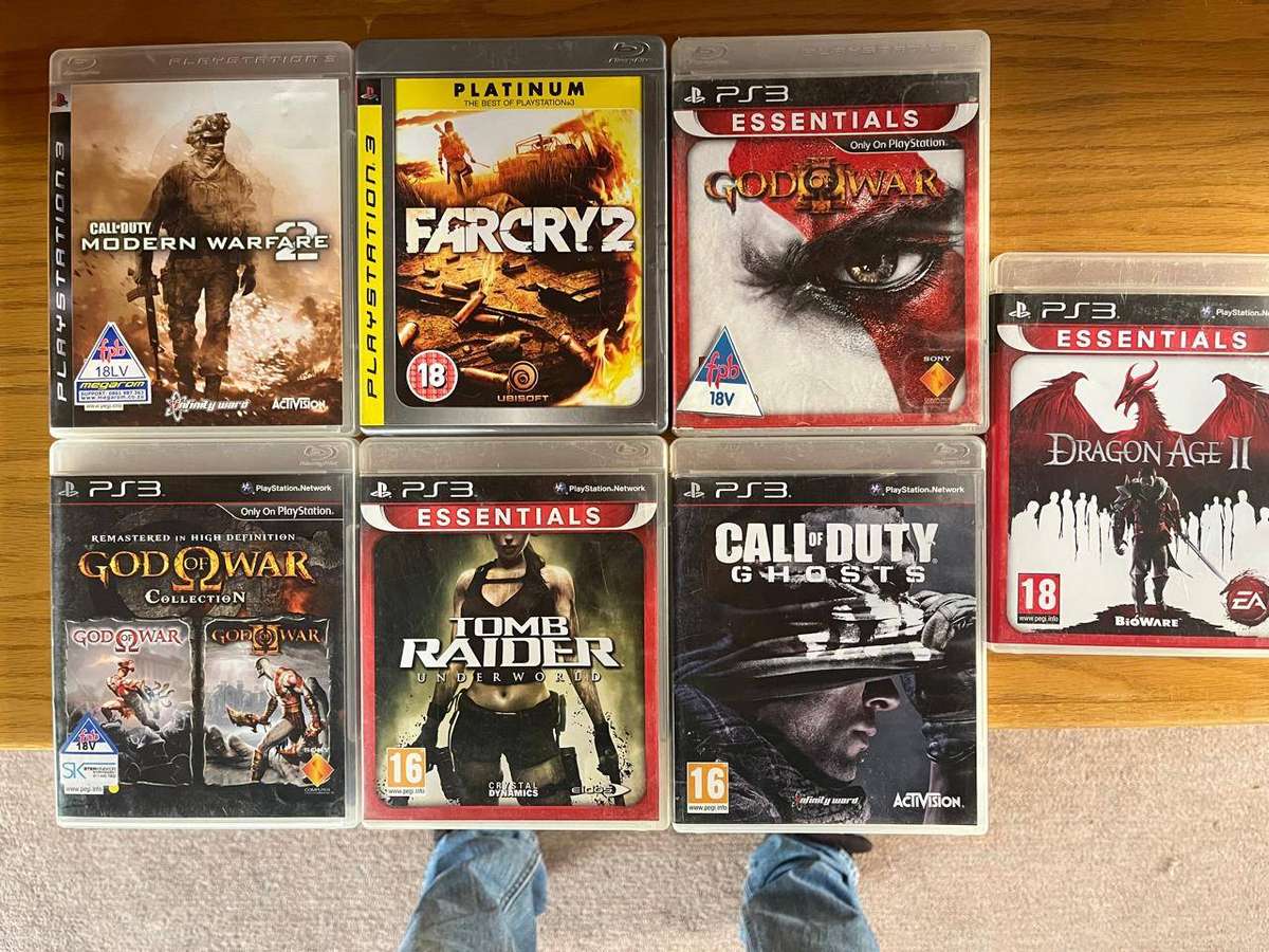 PS3 Game Bundle | God of War, Call of Duty, Far Cry, Dragon Age + More | 7 Games