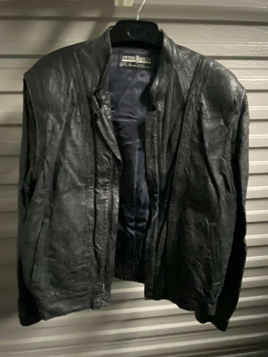 Peter Hadley Black Genuine Leather Jacket
