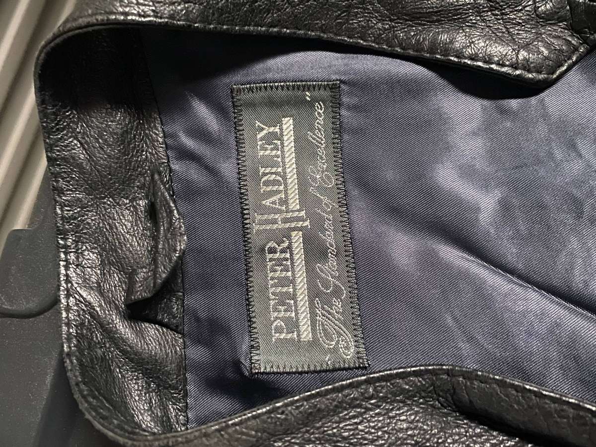 Peter Hadley Black Genuine Leather Jacket
