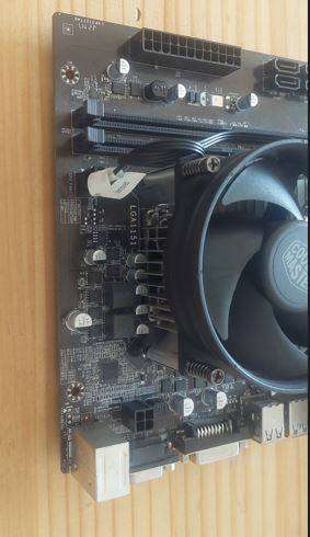 Biostar B250 BTC-12P Motherboard + Intel Core i3-6100 + Cooler Master CPU Cooler