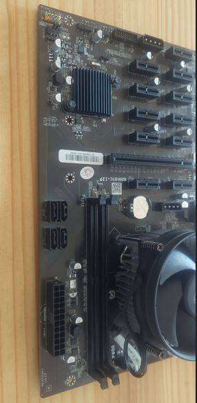 Biostar B250 BTC-12P Motherboard + Intel Core i3-6100 + Cooler Master CPU Cooler