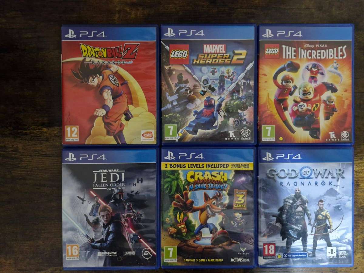 PlayStation 5 1TB + 2 DualSense Controllers + 4 PS5 Games and 15 PS 4 Games