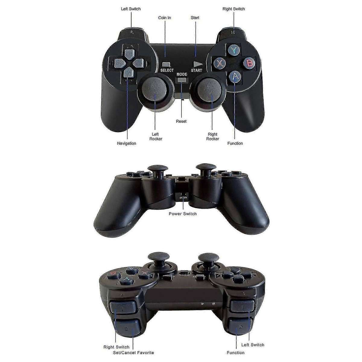 Plug & Play 4K Game Stick Lite - Includes Classic Games & 2x Wireless Controllers