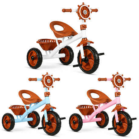 Kids 3 Wheel Scooter - Adjustable, Foldable, with Lights and Music Blue