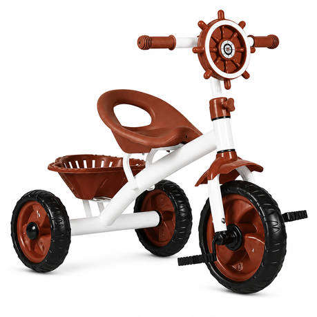 Kids 3 Wheel Scooter - Adjustable, Foldable, with Lights and Music White