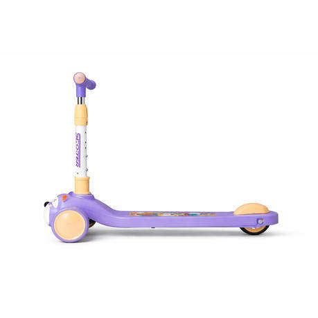 Kids 3 Wheel Scooter - Adjustable Foldable Stable Ride On Purple