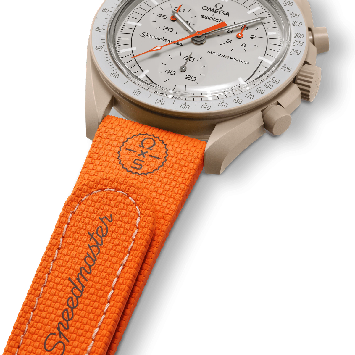 MOONSWATCH ORANGE/SAND RUBBER STRAP