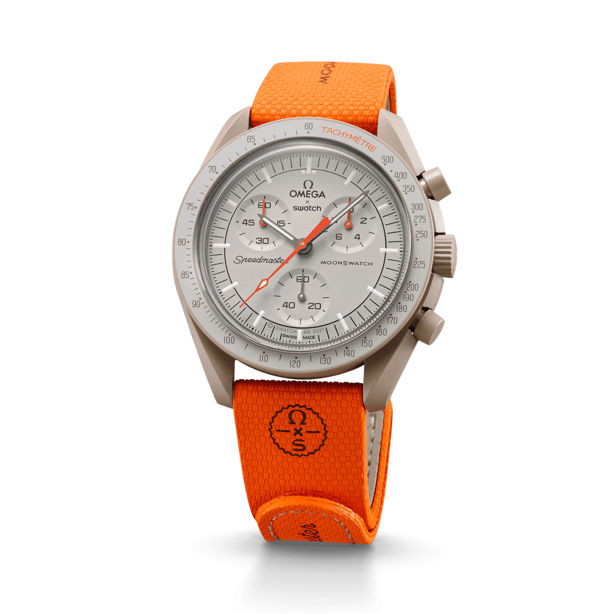 MOONSWATCH ORANGE/SAND RUBBER STRAP