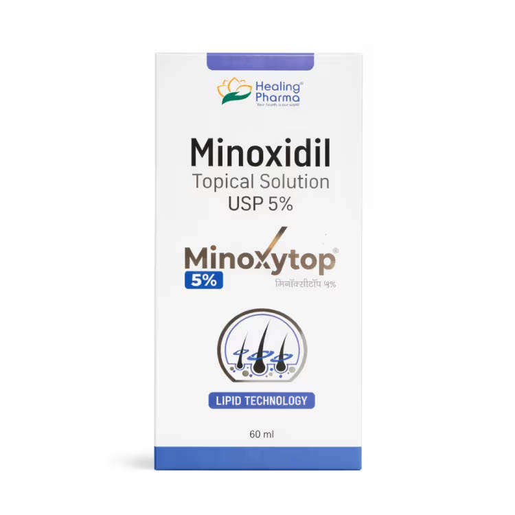 Minoxytop Minoxidil Topical Solution USP 5%, 60ml for Hair Regrowth and Thinning