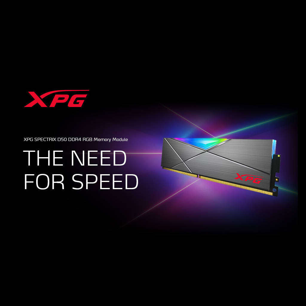 Set Of 2 ADATA XPG SPECTRIX D50 16GB DDR4 RGB Memory Modules