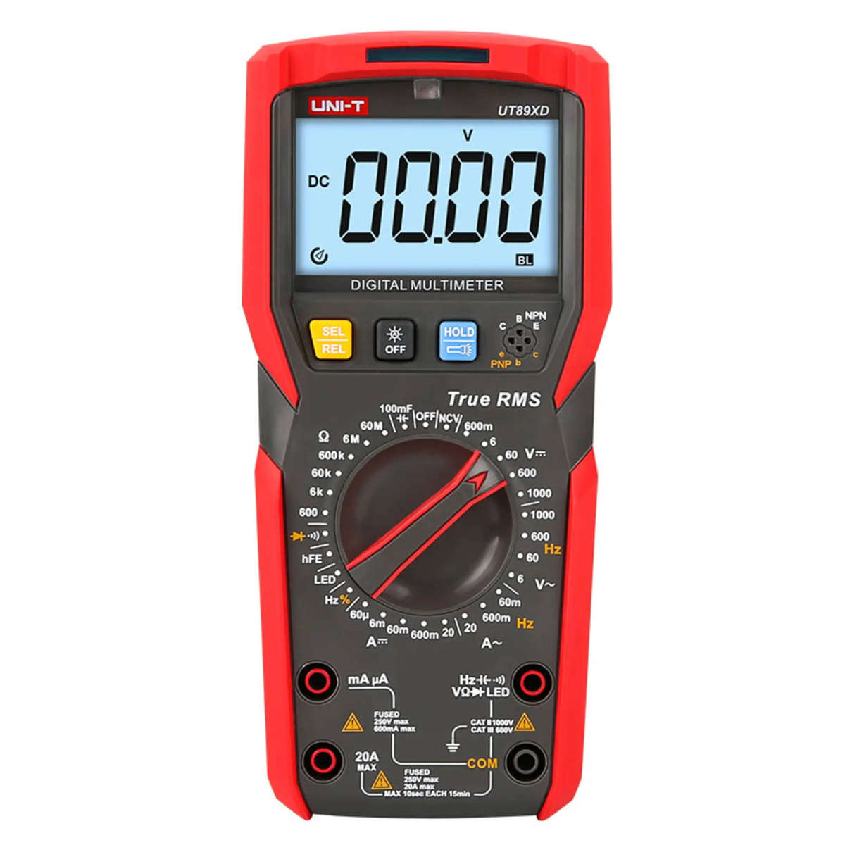 UNI-T UT89XD Professional 1000V Digital Multimeter (True RMS & LED Test)