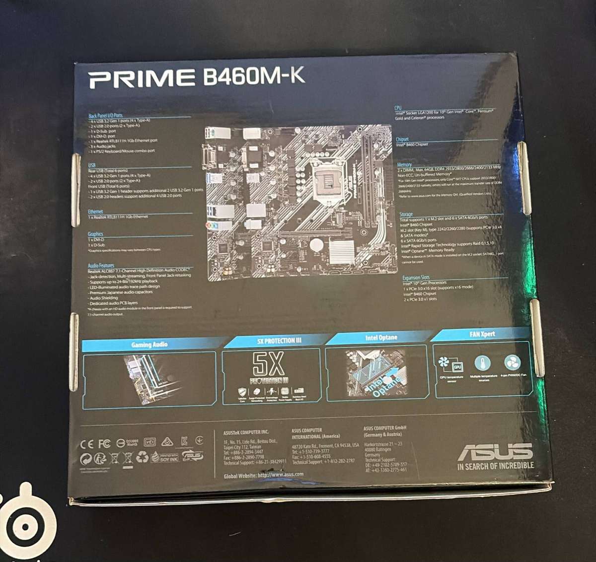 Asus Prime B460M-K motherboard secondhand
