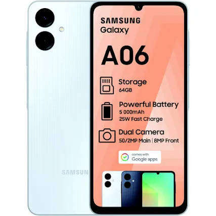 Samsung Galaxy A06 5G - 64GB/4GB, Fingerprint 50MP Camera