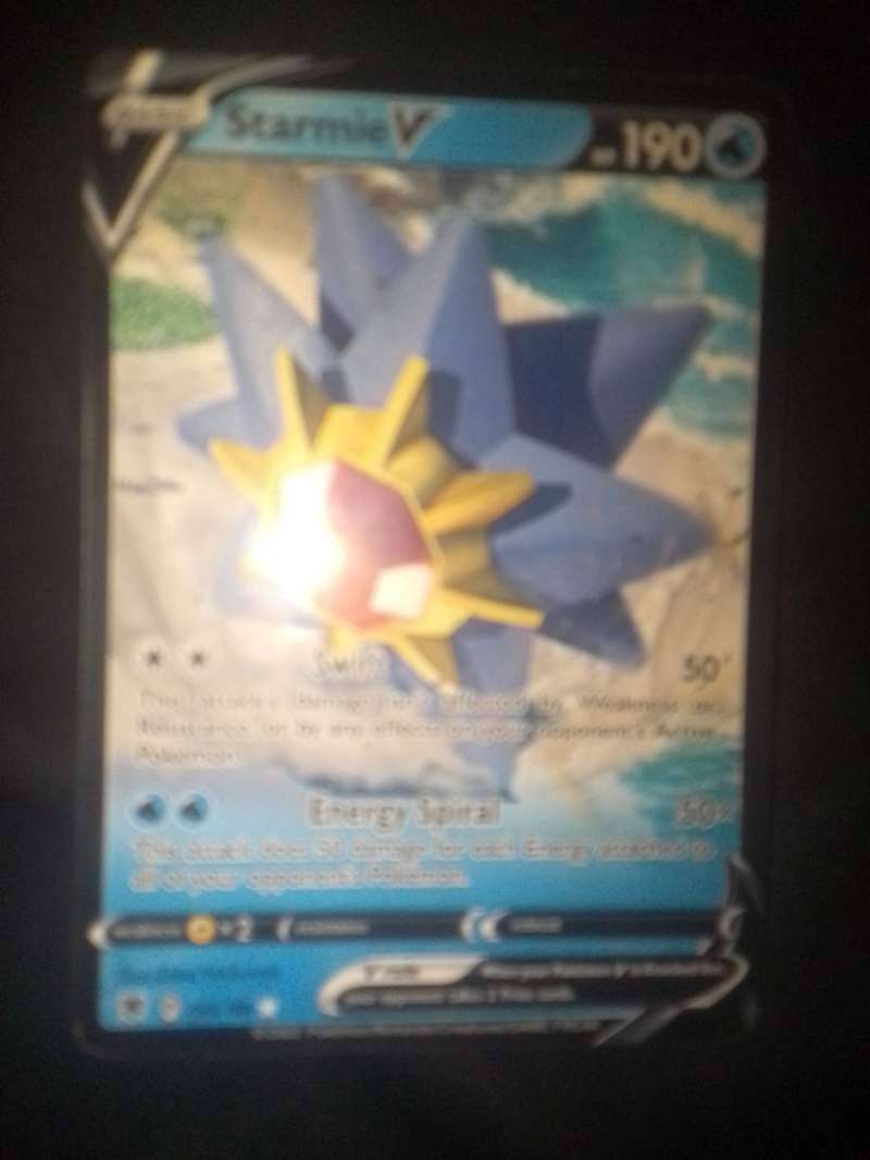 Starmie V holofoil Pokemon TCG card