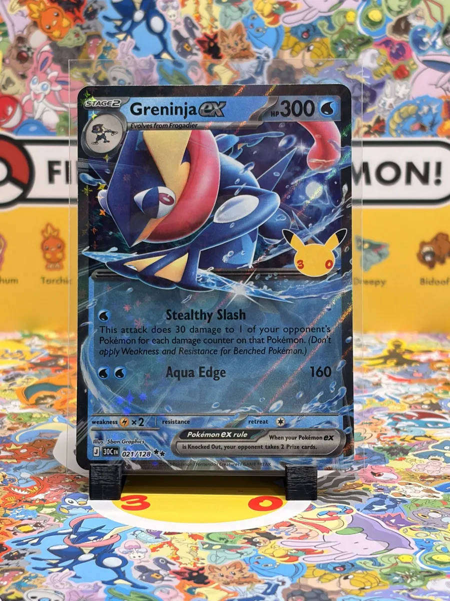 Pokémon Greninja ex - 021/128 - Double Rare - 30th Celebration set.