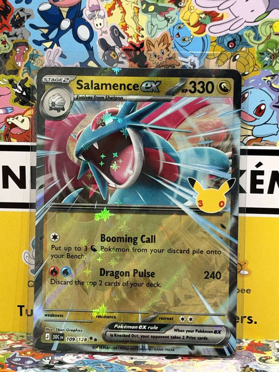 Pokémon Salamence ex - 109/128 - Double Rare - 30th Celebration