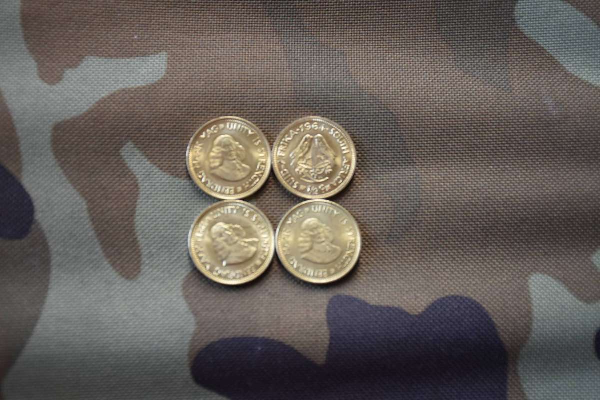 SOUTH AFRICAN 1960 1 Penny COIN [4 PIECE SET]