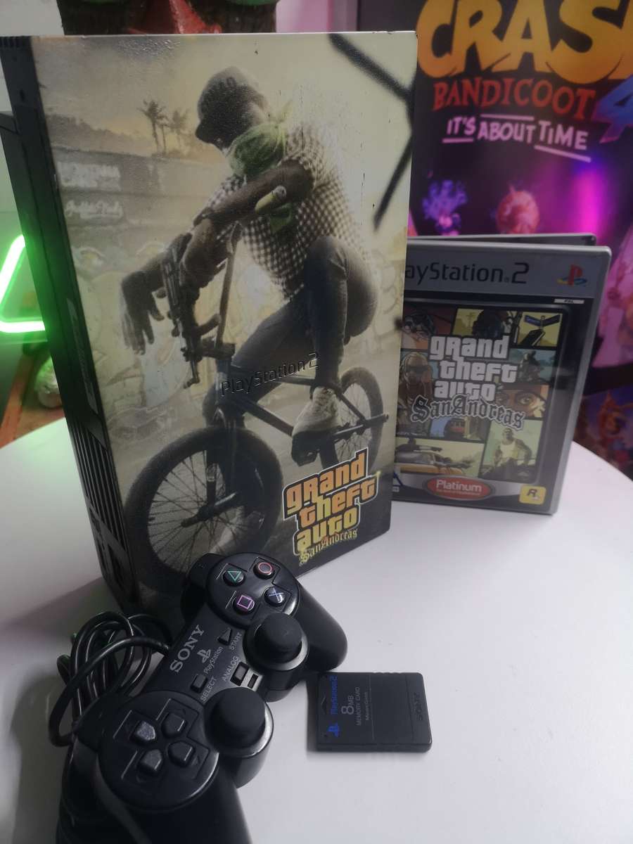 PlayStation 2 fat - San Andrea's console and game - collectors edition (Ps2)