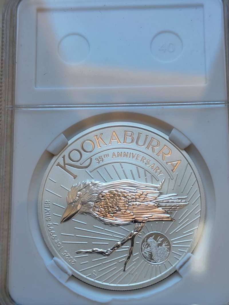 1oz Silver Australian Kookaburra. 35th Anniversary Coin.