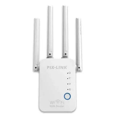 PIX - LINK - LV - WR16 2.4G 300Mbps WiFi Repeater - White