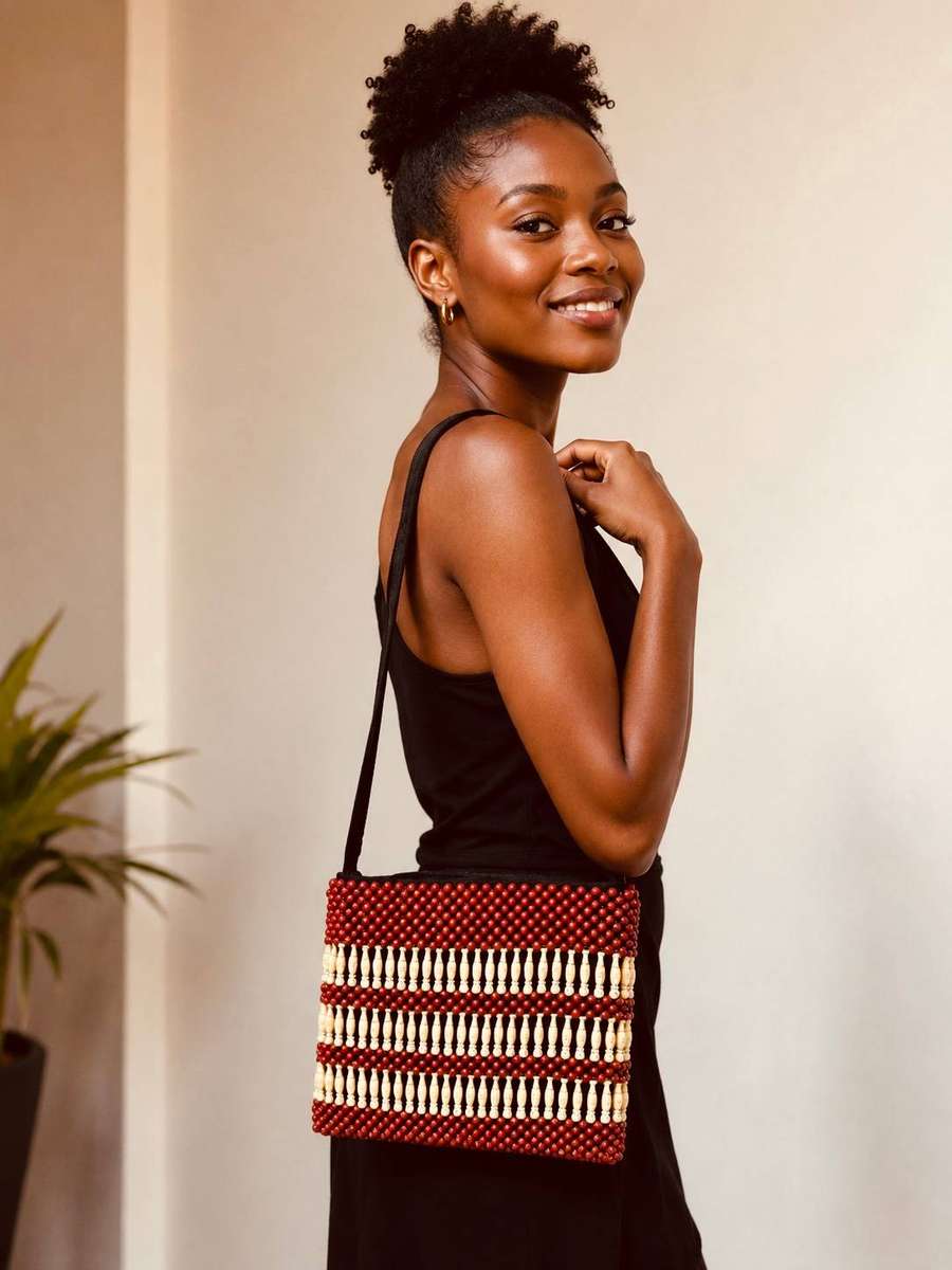 Beaded Crossbody Bag