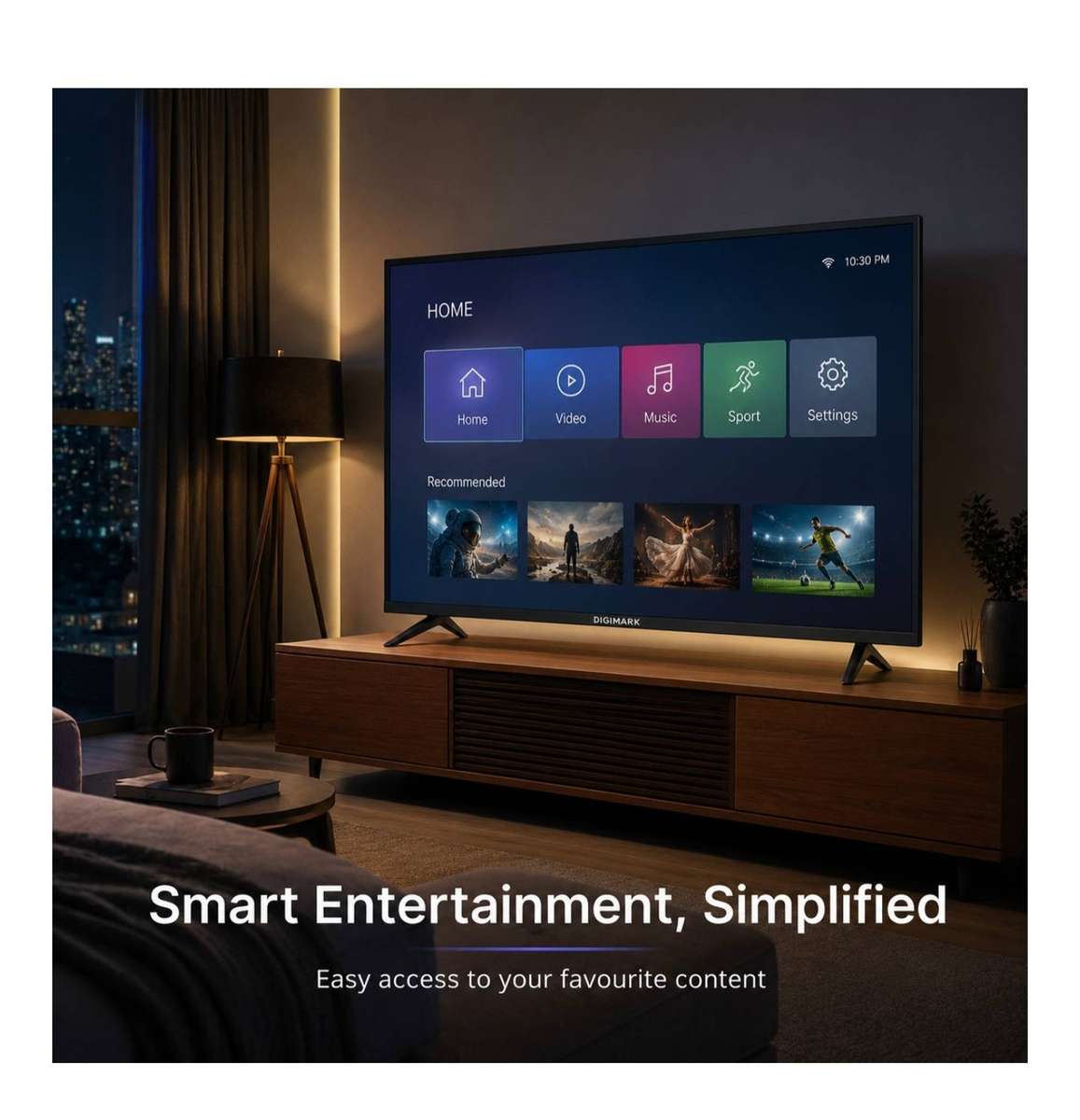 Digimark - 43" HD LED Smart TV with Wall Mount