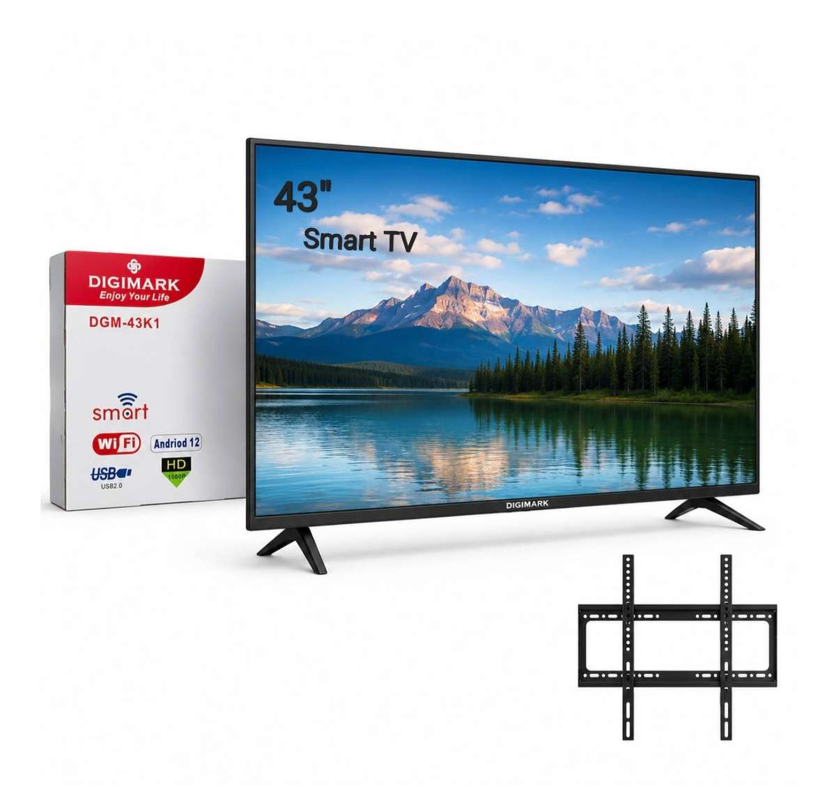 Digimark - 43" HD LED Smart TV with Wall Mount