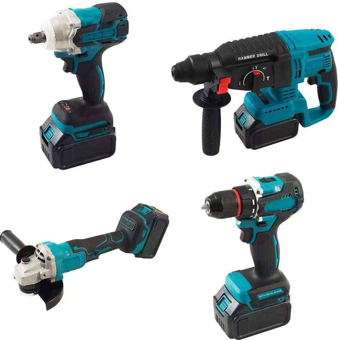68V Cordless Lithium Power Tool Combo Kit 4in1
