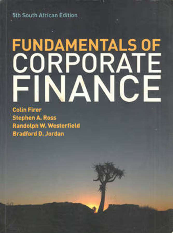 Fundamentals of corporate finance 5th south african edition
