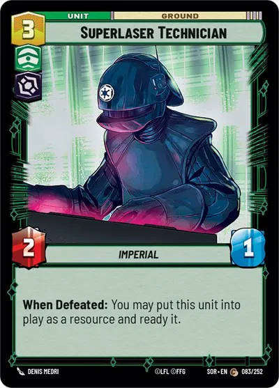 Superlaser Technician Spark of Rebellion Common 083