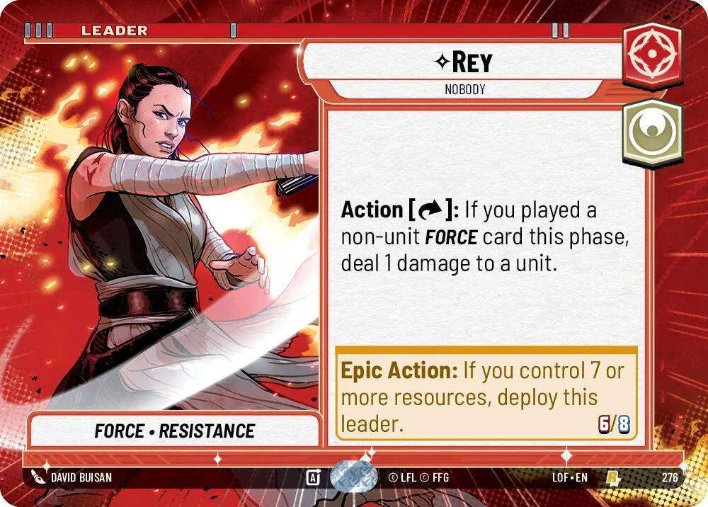 Rey - Nobody (Hyperspace) Legends of the Force Rare 276
