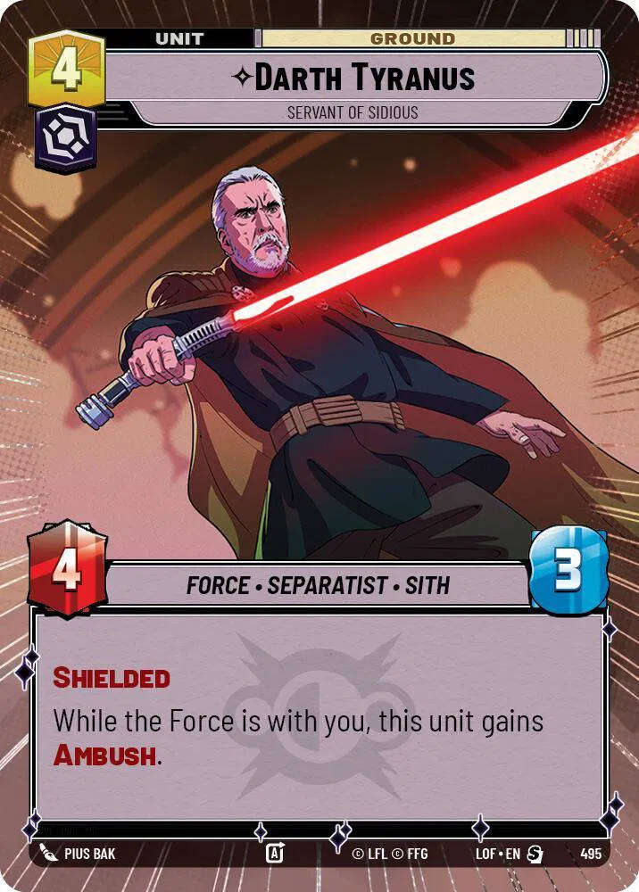 Darth Tyranus - Servant of Sidious (Hyperspace) Legends of the Force Special 495