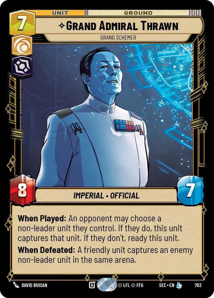 Grand Admiral Thrawn - Grand Schemer Secrets of Power Legendary 193/264