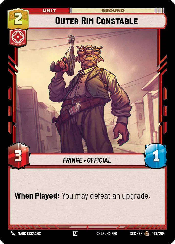 Outer Rim Constable Secrets of Power Common 163/264
