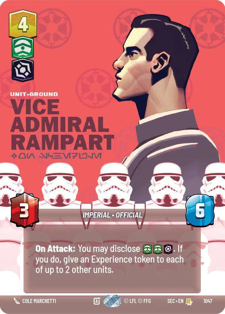 Vice Admiral Rampart - On Schedule (Prestige) Secrets of Power Rare 1047
