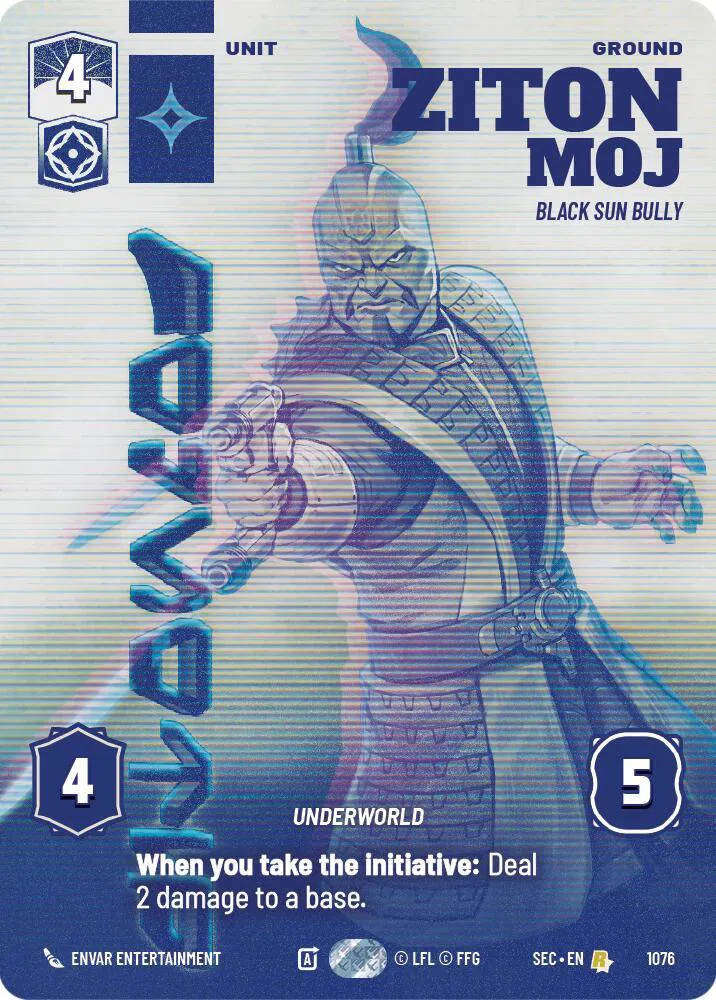 Ziton Moj - Black Sun Bully (Prestige) Secrets of Power Rare 1076